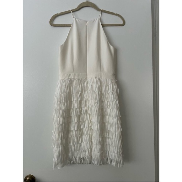 Aidan Mattox White Promenade  Mini Dress - Picture 10 of 10